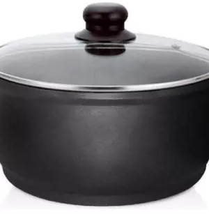 Caldero Marca Dkasa Antiadherente 24CM Cm Color Negro