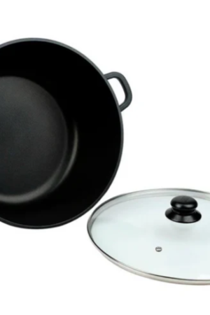 Caldero Marca Dkasa Antiadherente 20CM Cm Color Negro